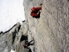 Wojtek na Children of the Moon, 6a, Aiguille de Roc