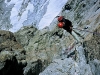 Krzysiek na Tout va Mal, 6b. Aiguille de Roc