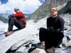 2006-07-01 Alpy Francuskie, w drodze pod Grandes Jorasses. Z Marcinem Ksiezakiem. Fot. Wojtek Ryczer