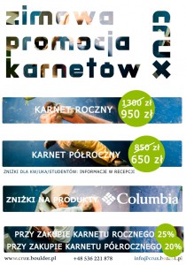 zimowa promocja karnetów 4